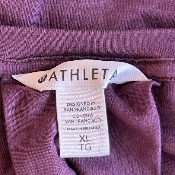 Athleta Elemental Top in Plum, Sz XL - Picture 3 of 7